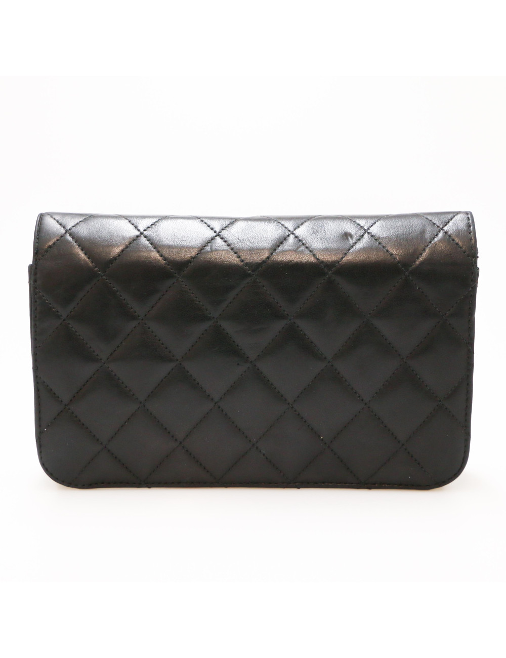 Mini sac CHANEL WOC cuir matelassé noir
