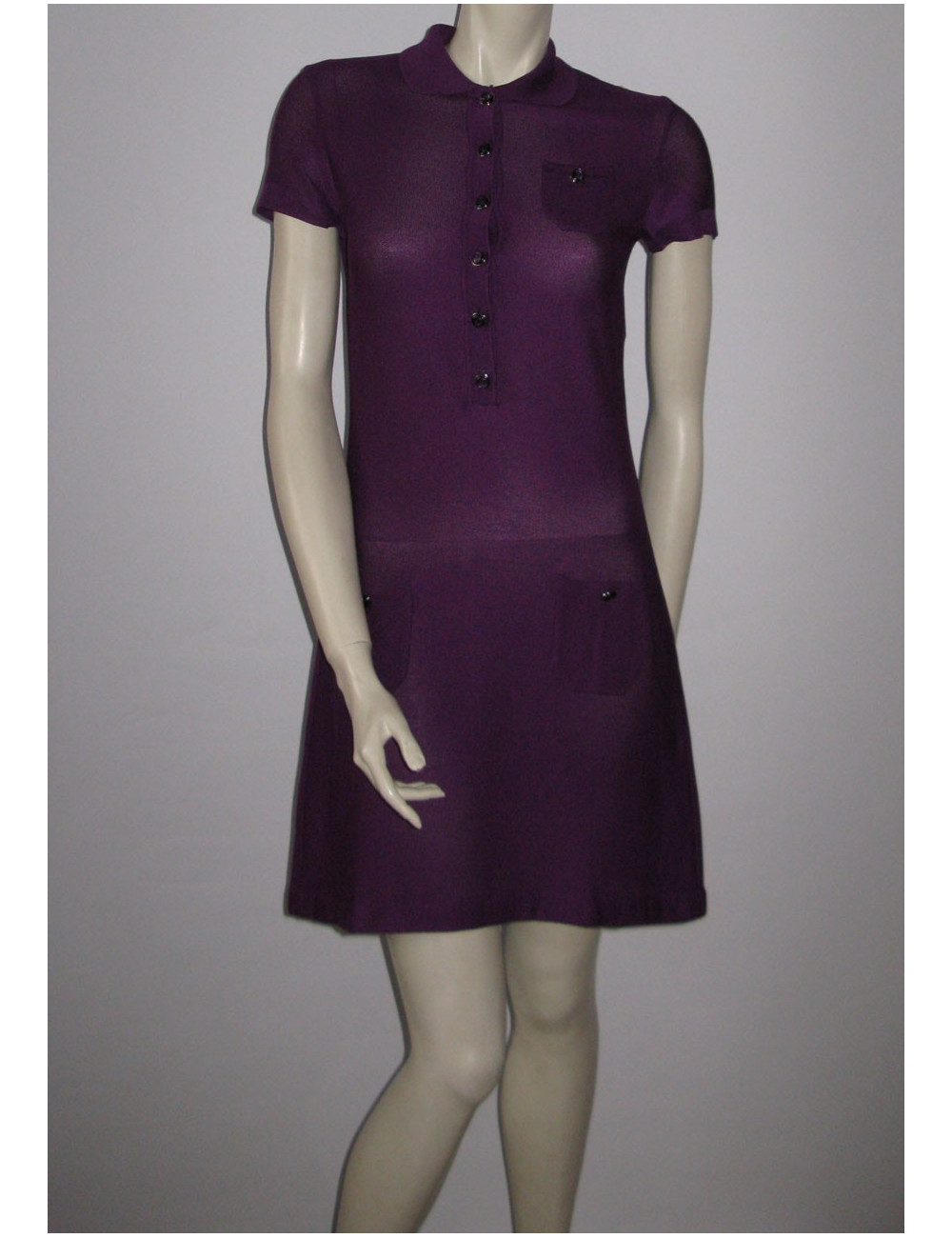 Robe polo CHRISTIAN DIOR T38 violette