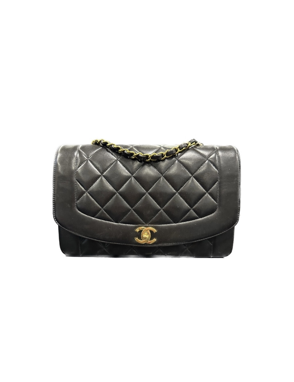 Sac vintage Diana CHANEL noir
