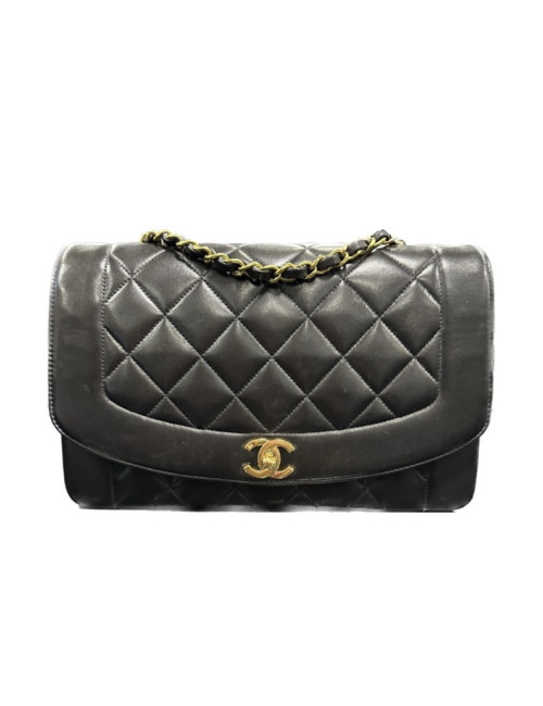 Sac vintage Diana CHANEL noir
