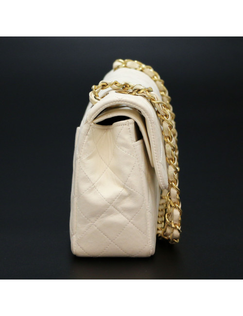 Petit sac CHANEL vintage beige