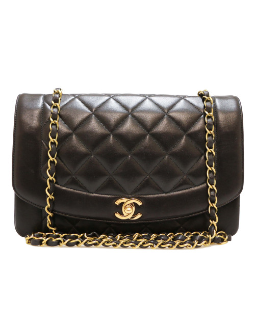 Sac vintage Diana CHANEL noir