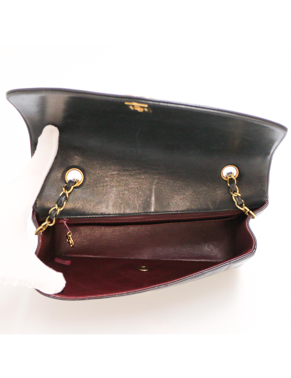 Sac vintage Diana CHANEL noir