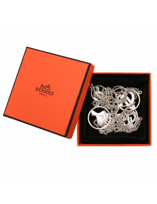 Sautoir Jump HERMES argent