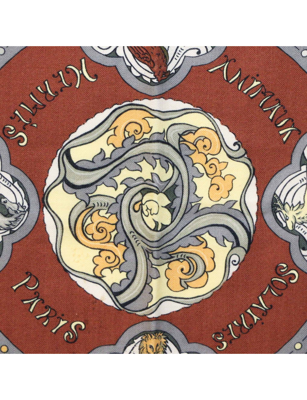 Châle HERMES Animaux solaires