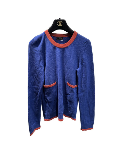 Pull CHANEL bicolore cachemire