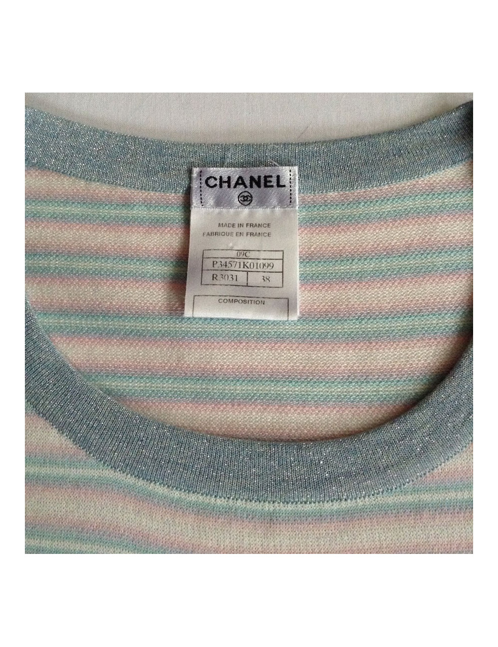 robe CHANEL de plage t 38