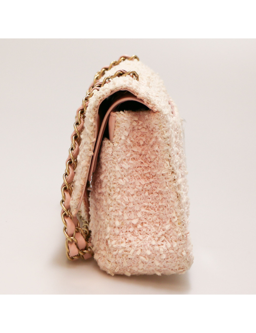 Sac CHANEL tweed rose
