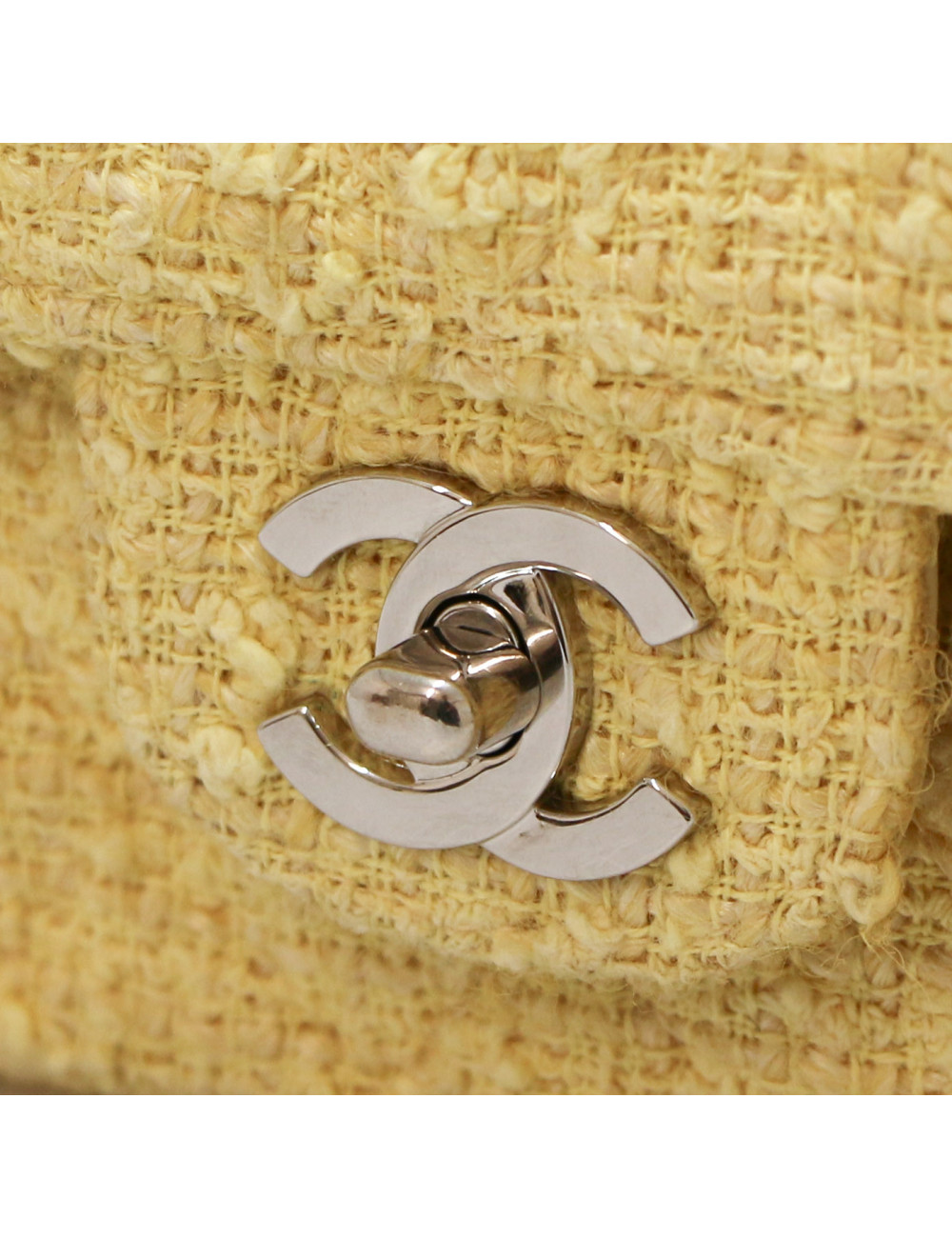 CHANEL Timeless yellow tweed