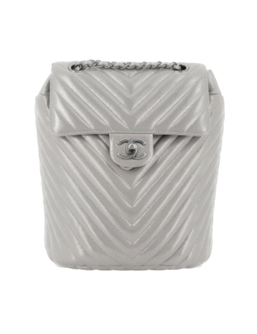 Sac chevron argent CHANEL