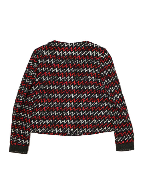 CHANEL black, white and red jacket, size 40 FR
