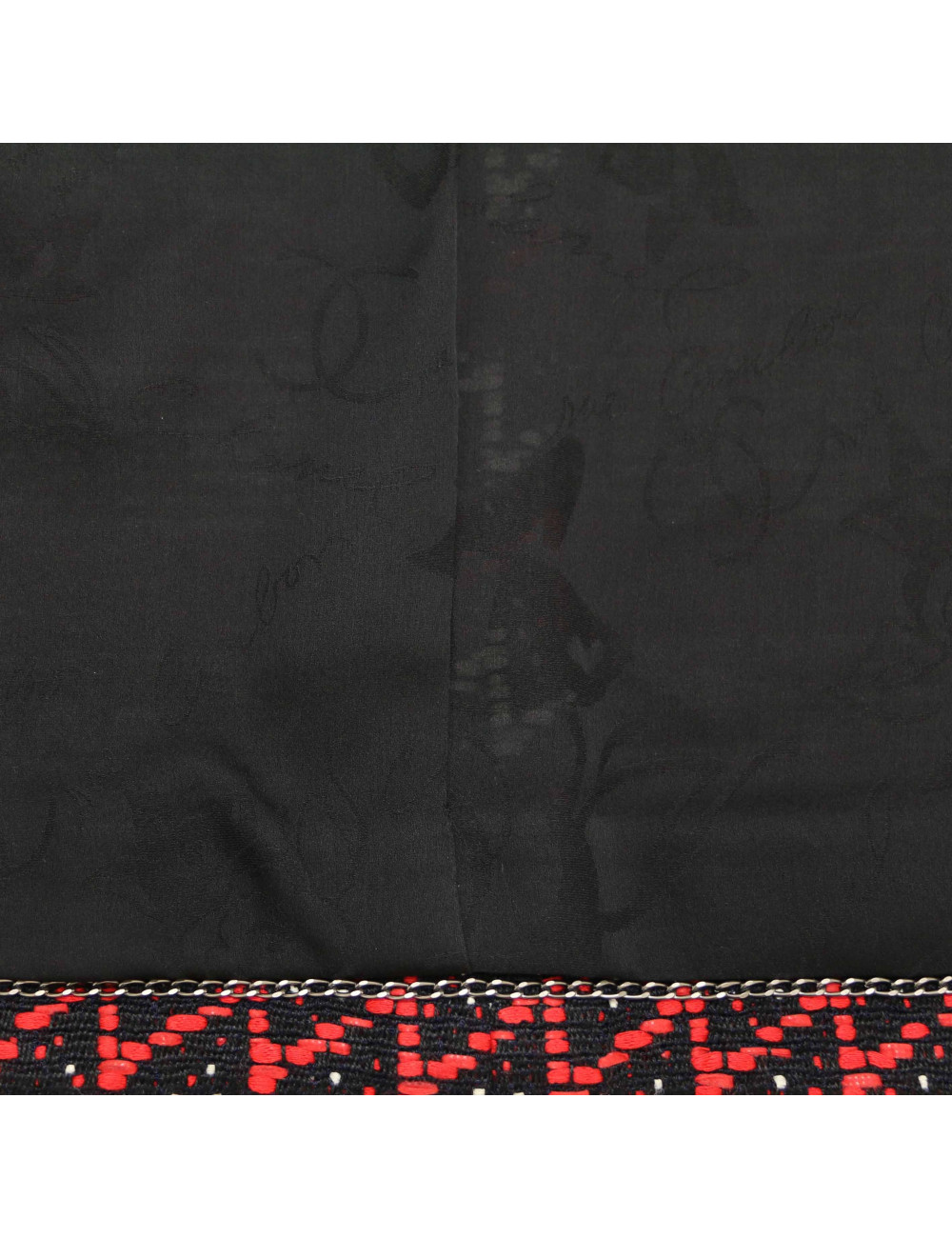 CHANEL black, white and red jacket, size 40 FR