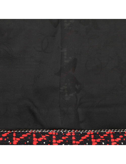 CHANEL black, white and red jacket, size 40 FR