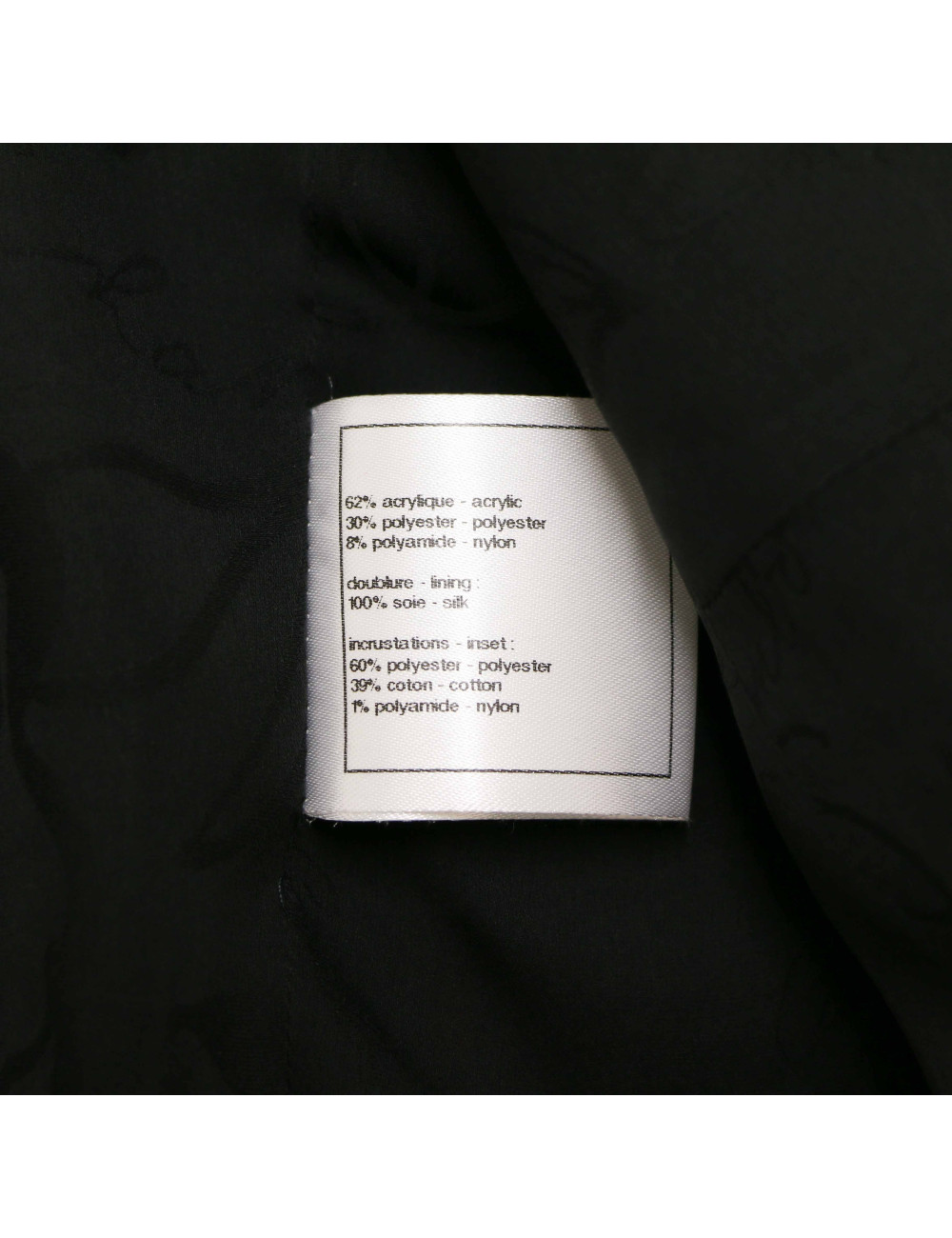 CHANEL black, white and red jacket, size 40 FR