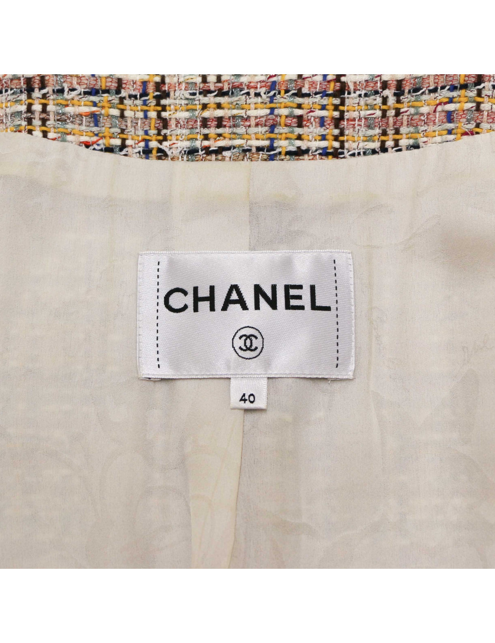 Veste CHANEL tweed manche 3/4