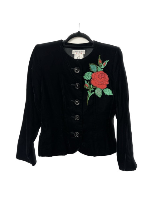 Veste YSL YVES SAINT LAURENT Rive Gauche velours noir