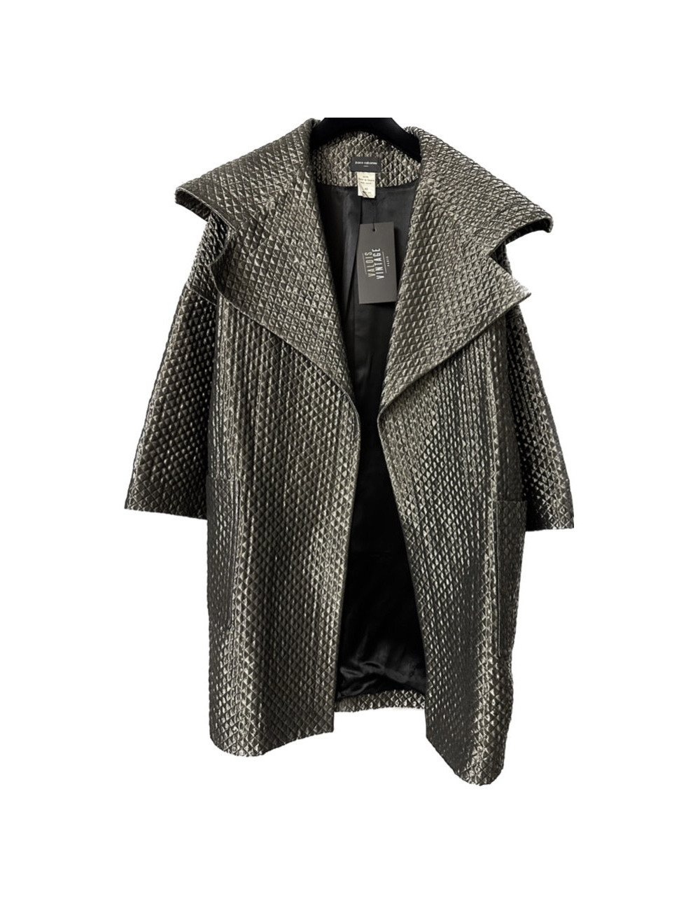 Manteau PACO RABANNE matelassé moiré