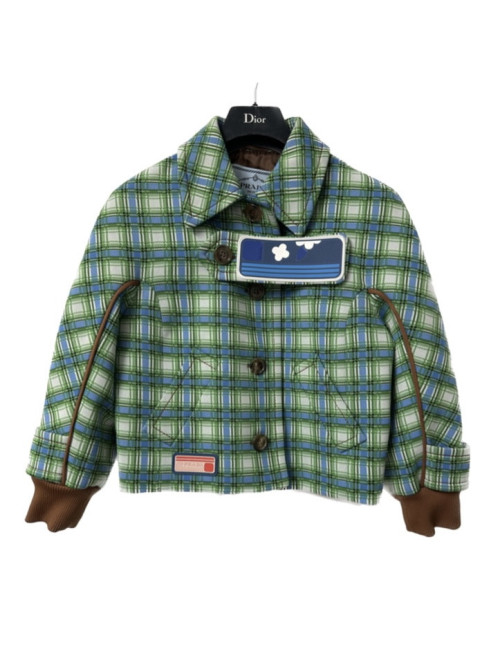 Veste PRADA courte carreaux