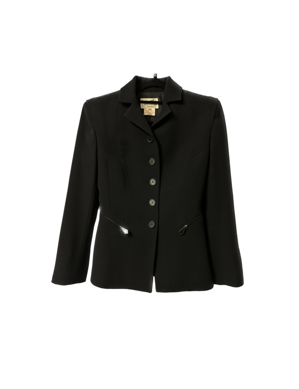 Veste T 36 HERMES bleu nuit