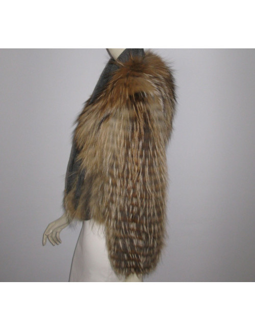 Veste "245 SAINT HONORE" fourrure réversible en renard