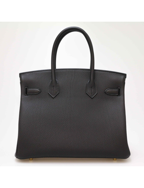 Birkin 30 HERMES togo noir doré