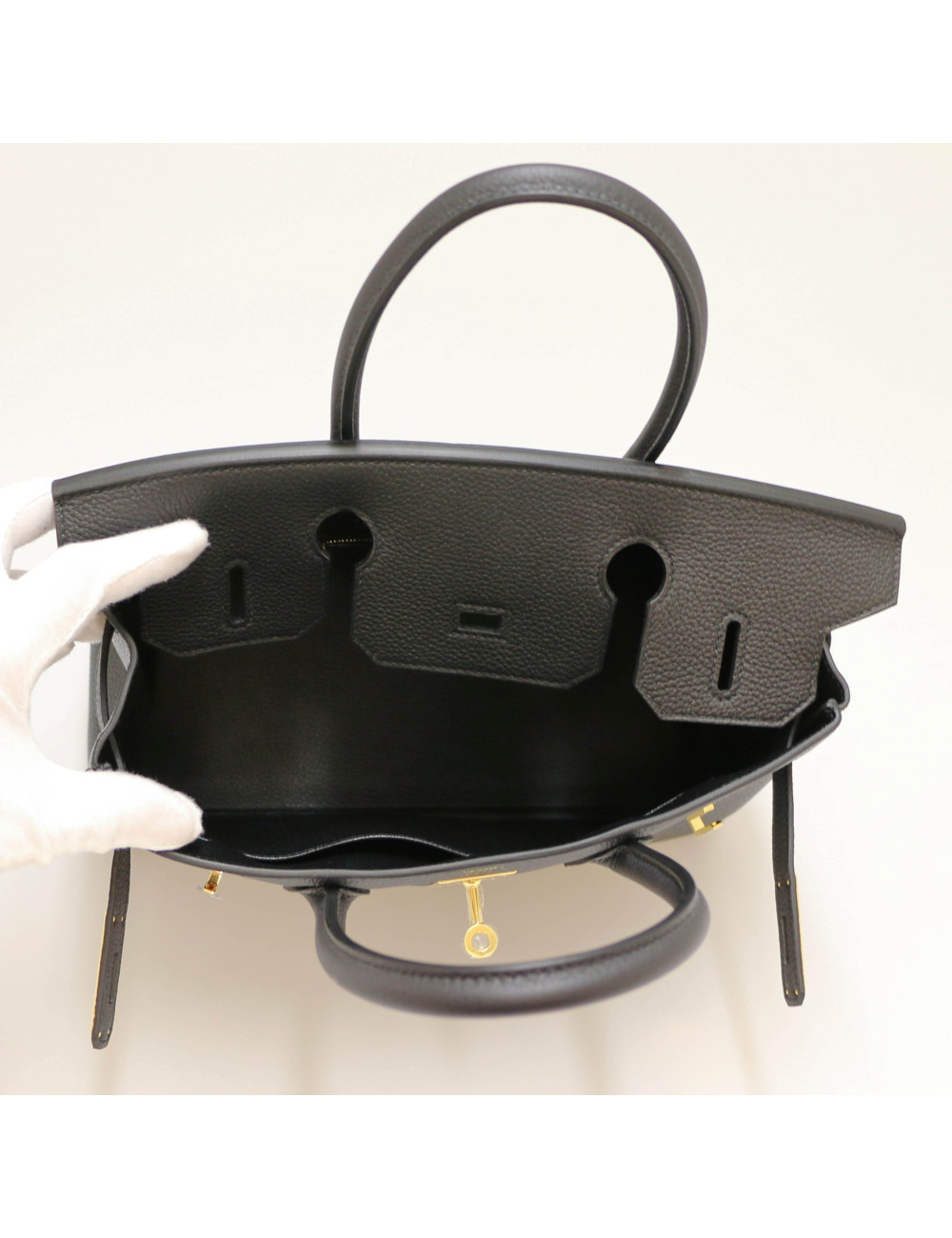 Birkin 30 HERMES togo noir doré