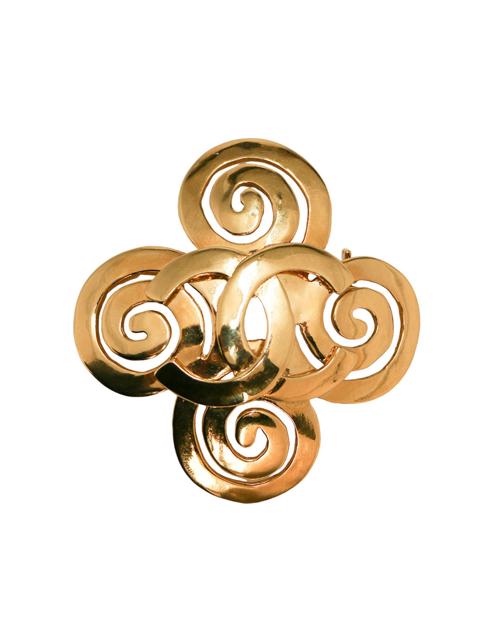 Broche CC vintage CHANEL