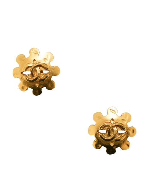 Clips vintage CC dorés