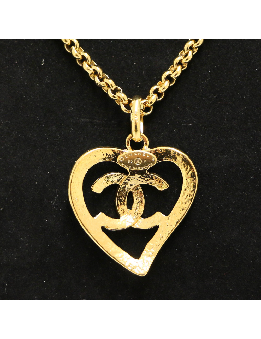 Collier CHANEL vintage doré