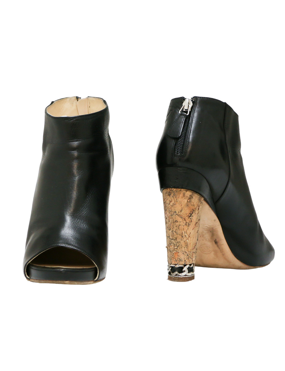 Boots ouvertes CHANEL T41