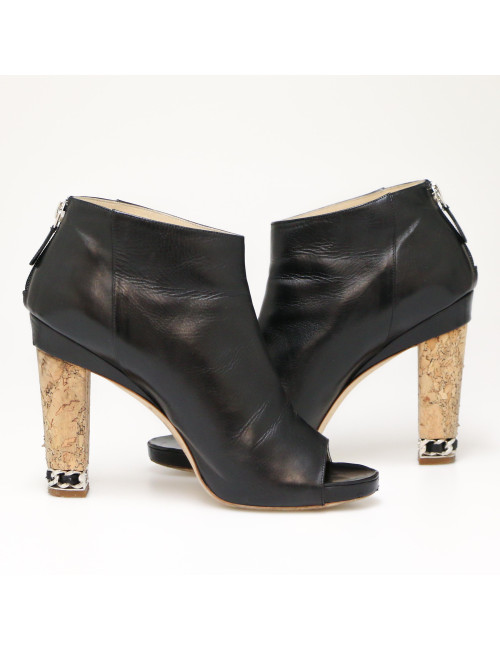 Boots ouvertes CHANEL T41