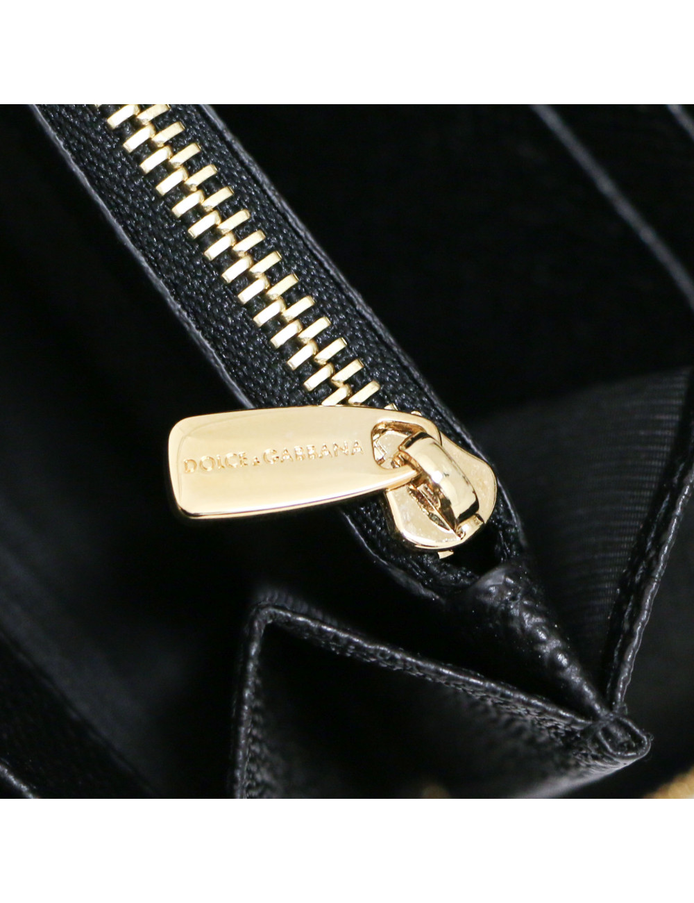 DOLCE & GABBANA Compagnon blue lezard style leather