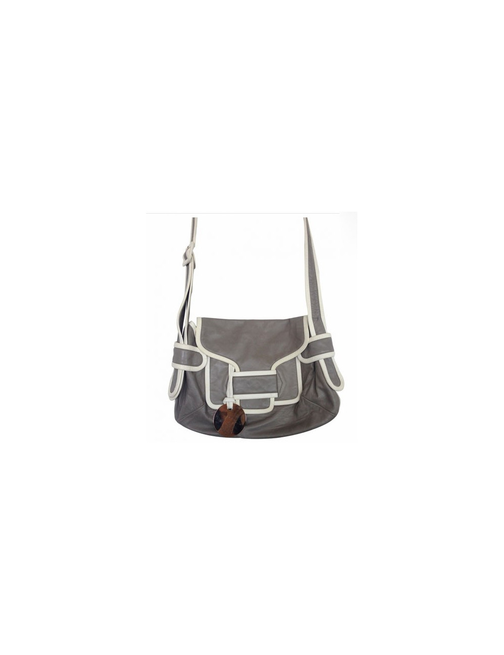 Sac PIERRE HARDY gris et blanc