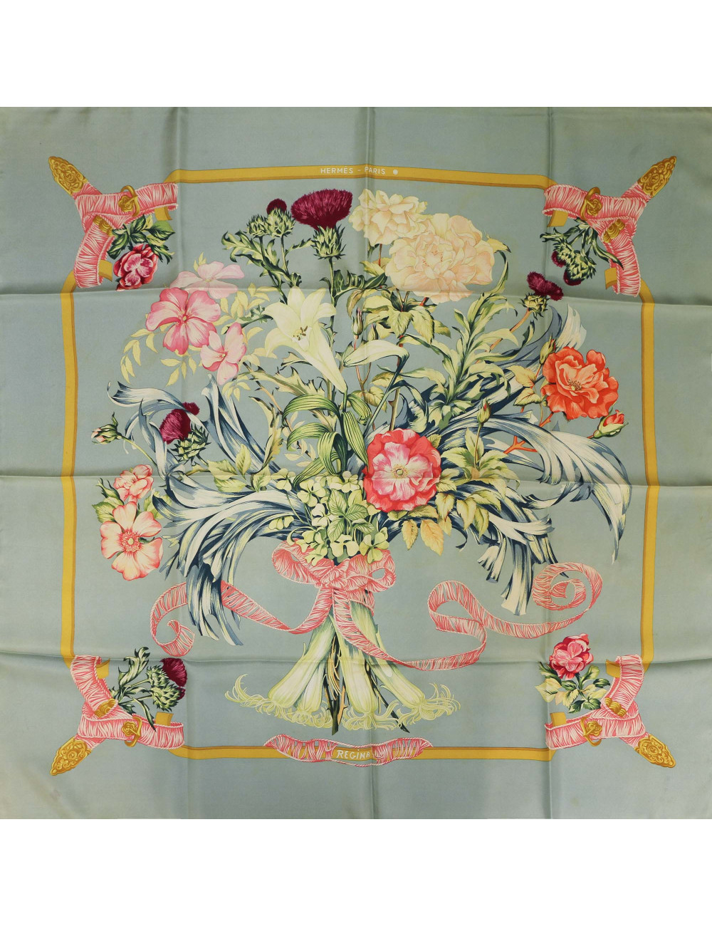 Carré HERMES Régina soie 