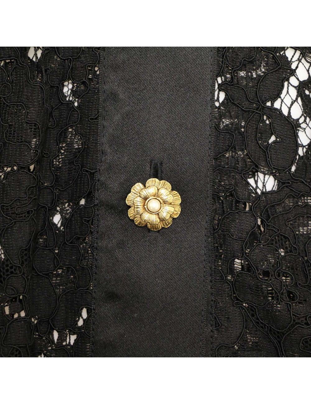 Ensemble robe chemise coktail CHANEL dentelle