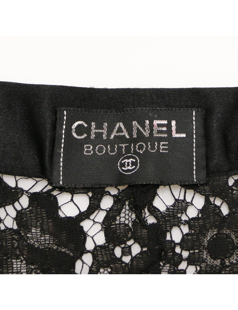 Ensemble robe chemise coktail CHANEL dentelle