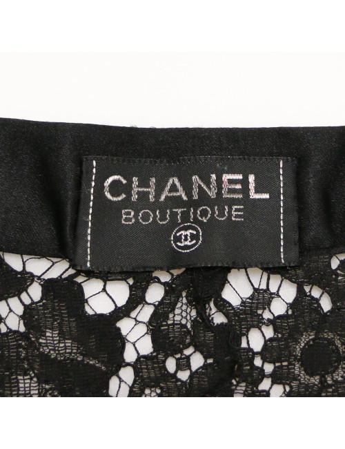 Ensemble robe chemise coktail CHANEL dentelle