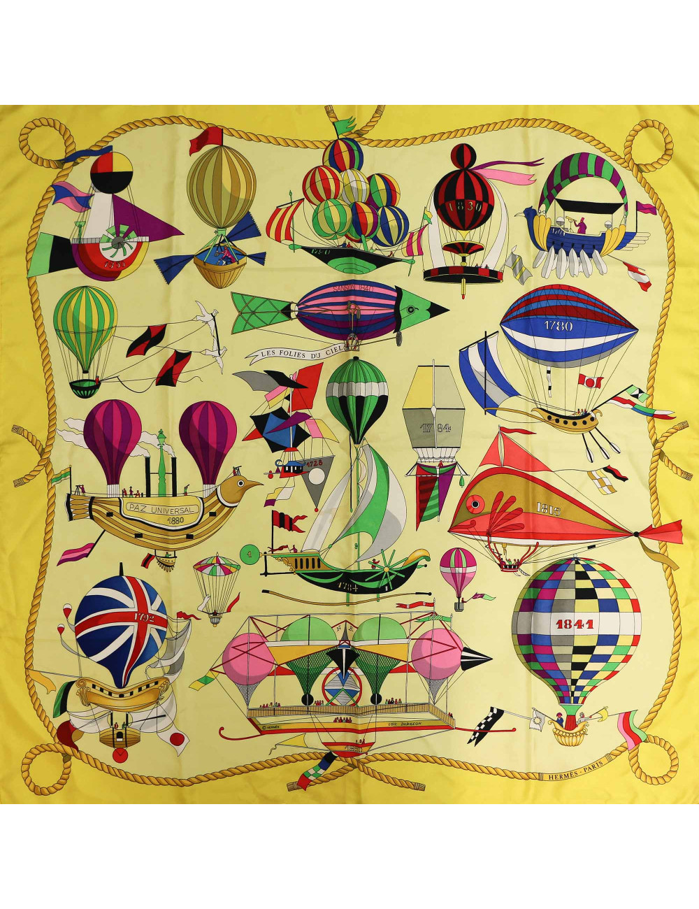 Carré HERMES Les folies du ciel