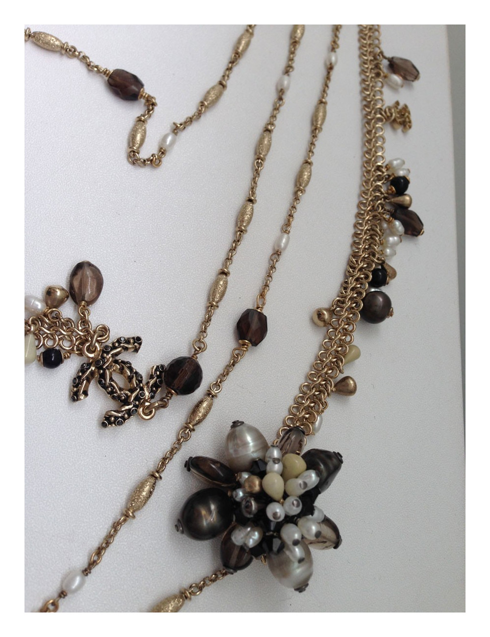 Sautoir quadruple rangs CHANEL