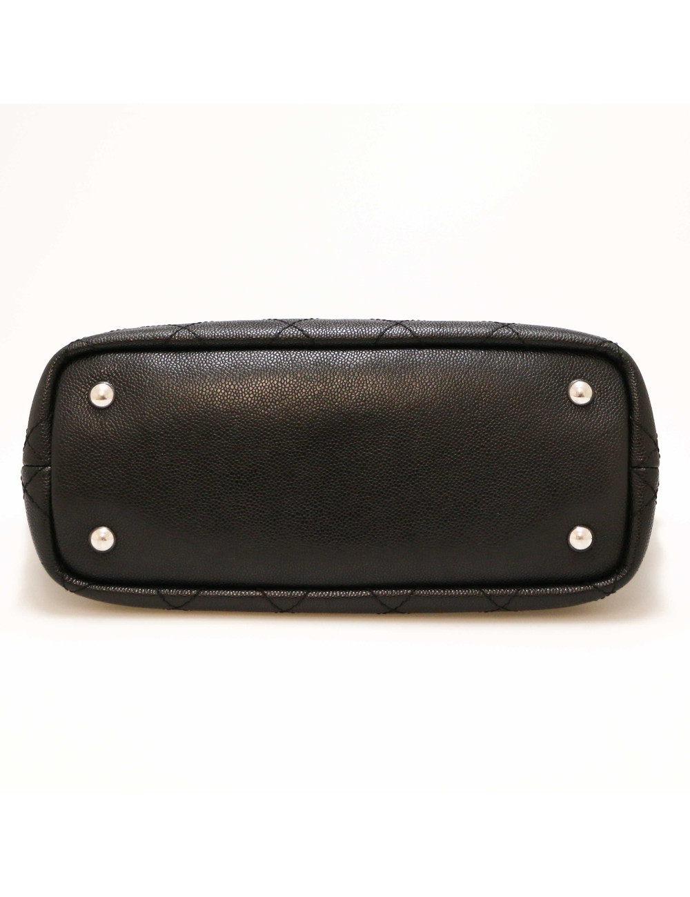 CHANEL Black Grained Tote