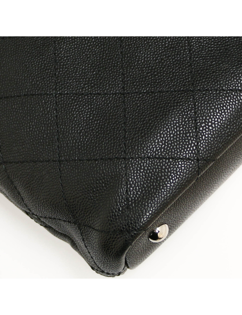 CHANEL Black Grained Tote