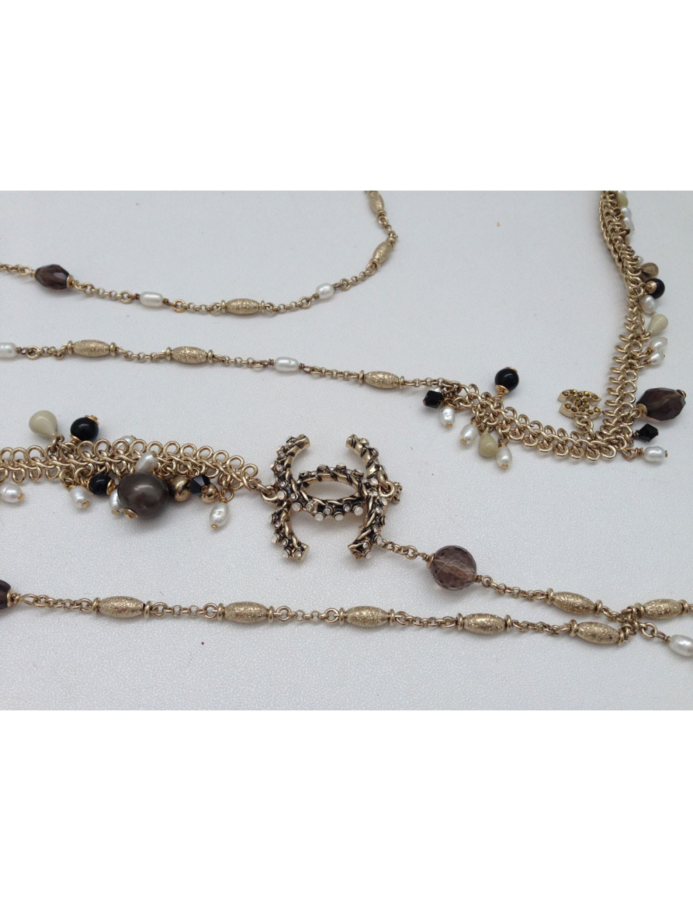 Sautoir quadruple rangs CHANEL