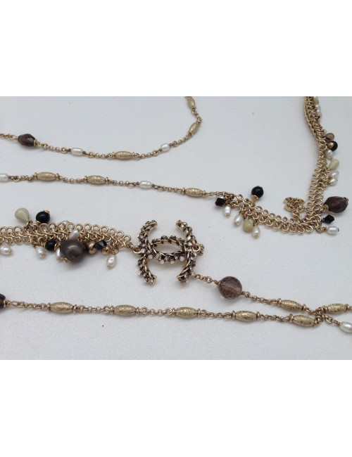 Sautoir quadruple rangs CHANEL