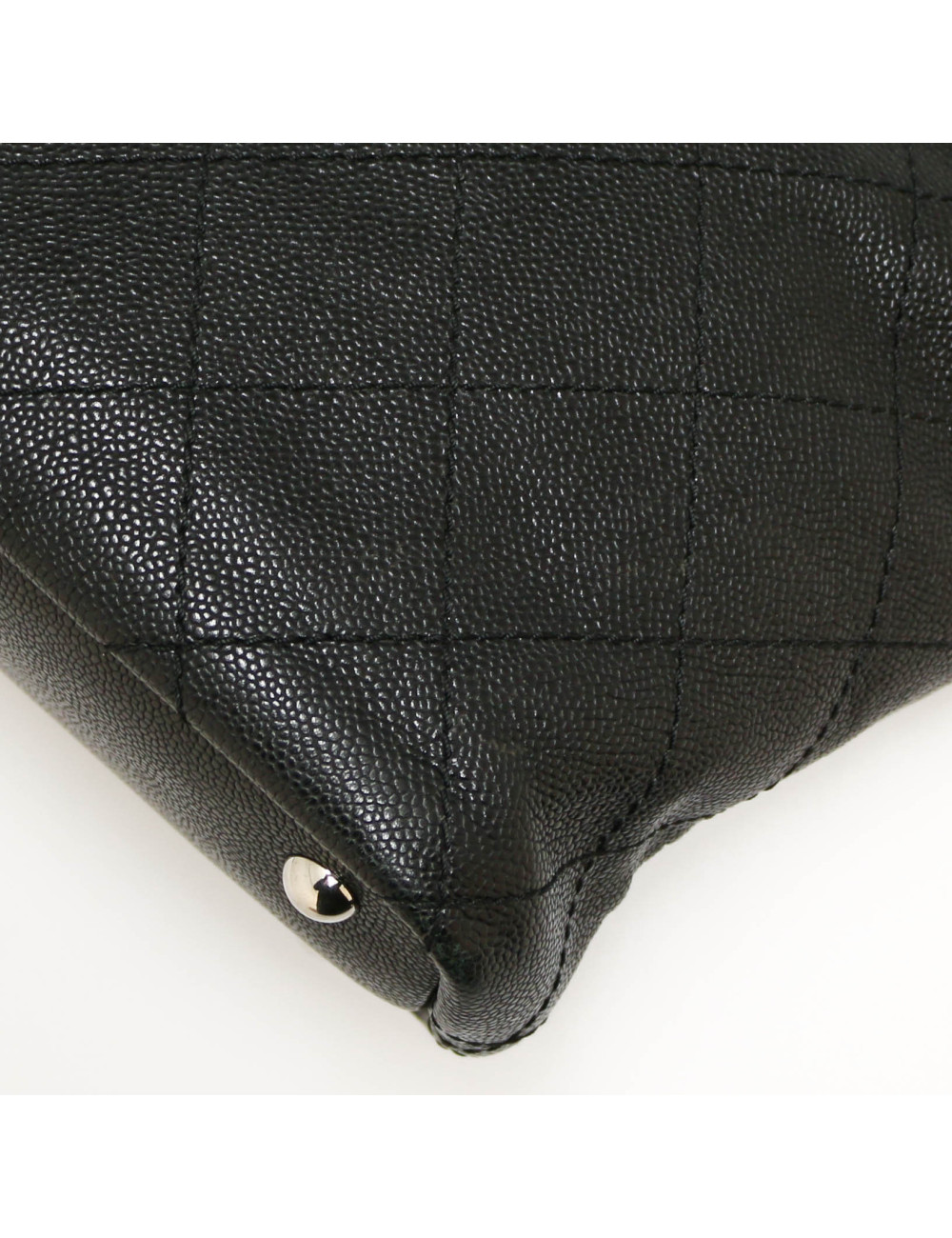 CHANEL Black Grained Tote