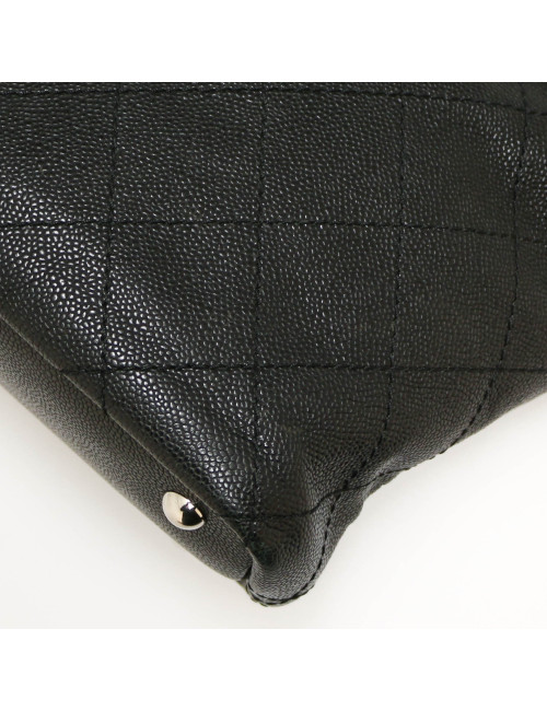 CHANEL Black Grained Tote