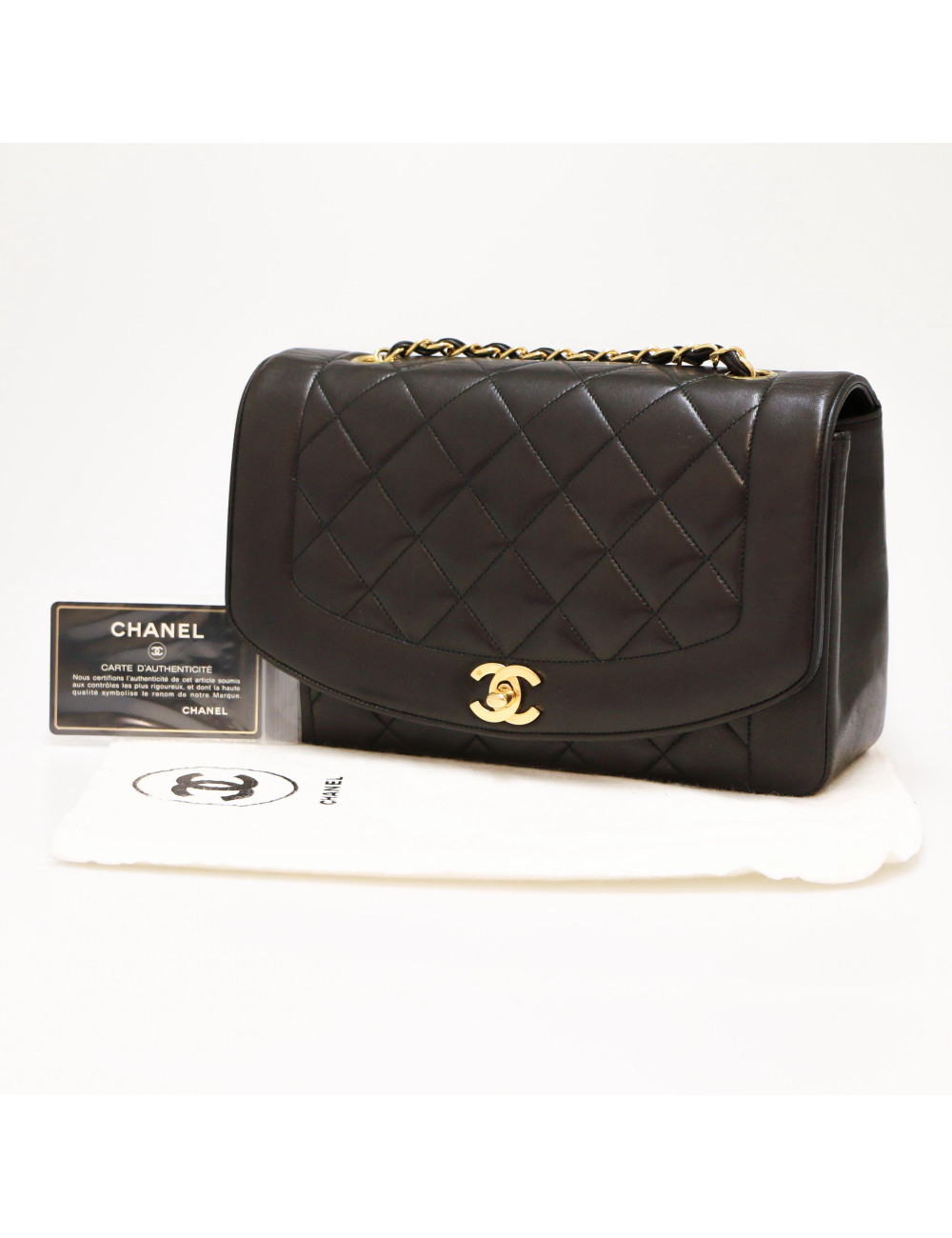 Sac classique Diana CHANEL noir