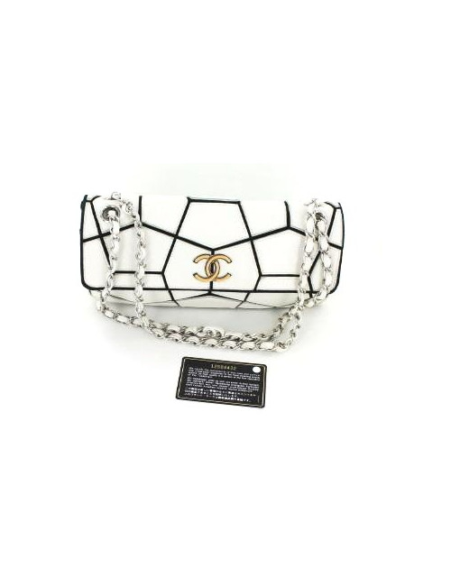 sac puzzle CHANEL collector blanc et  noir 