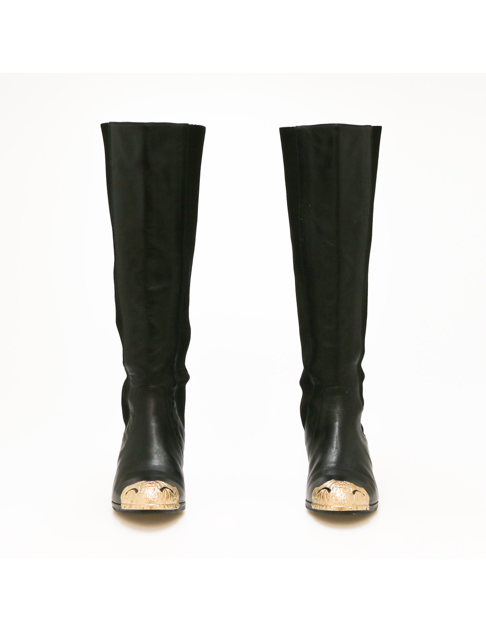 CHANEL Paris-Dallas black boots, size 38