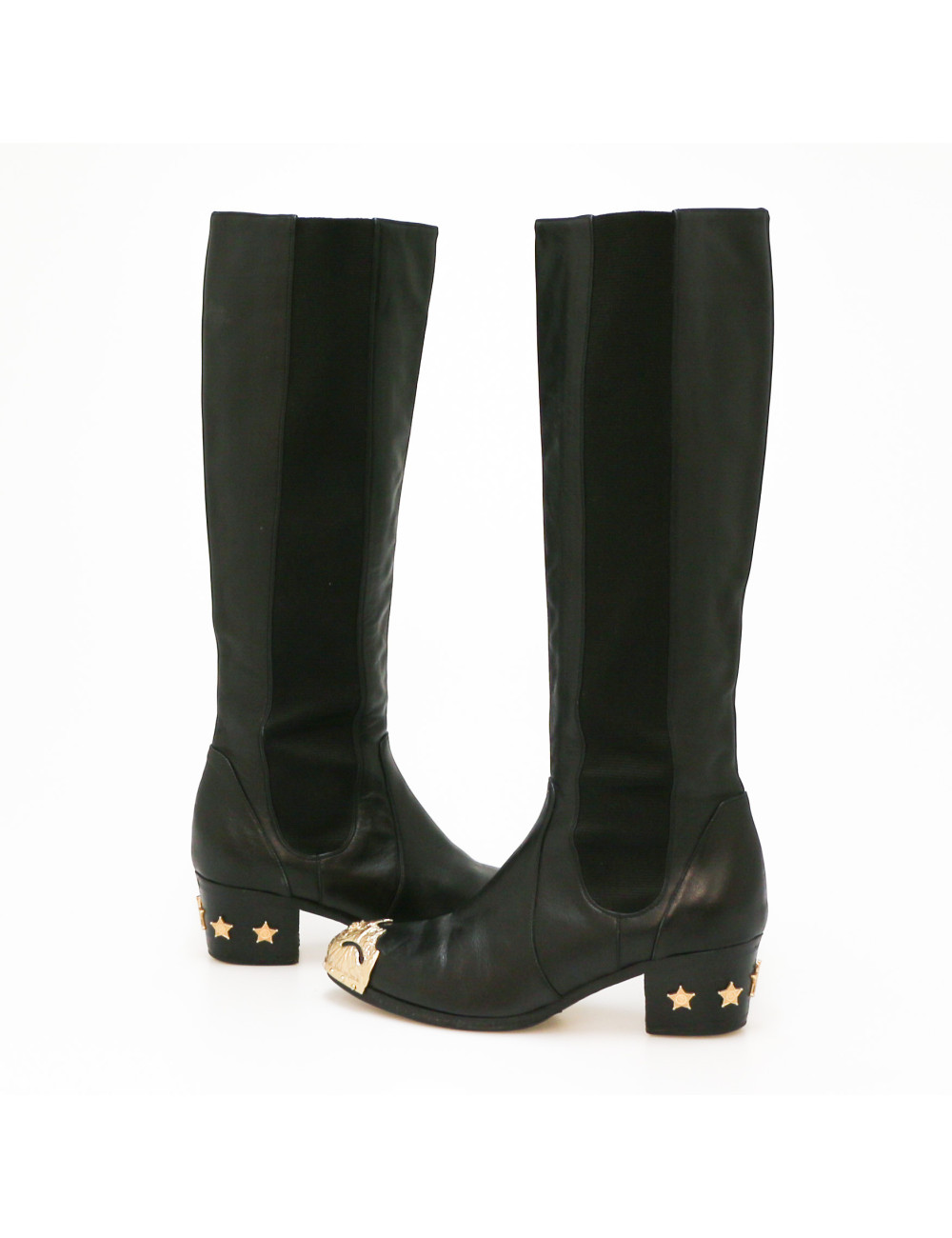 CHANEL Paris-Dallas black boots, size 38