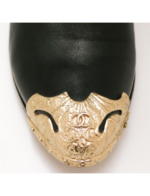 CHANEL Paris-Dallas black boots, size 38